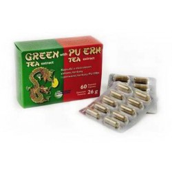 Ekstrakt z zielonej herbaty z herbatą Pu-erh (60 caps)