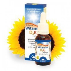 Dr Jacobs Witamina D3+K2 krople 20ml - suplement diety
