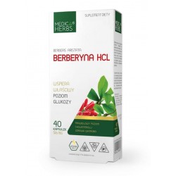 MEDICA HERBS Berberyna HCL extract 40kaps - suplement diety