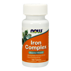 NOW FOODS Iron Complex 100tabl. - suplement diety