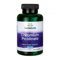 SWANSON Pikolinian chromu 200kaps/200mcg - suplement diety