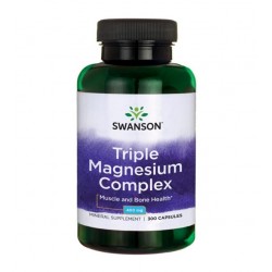 SWANSON Triple Magnesium Complex 300kaps/400mg -...