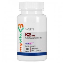 MYVITA WITAMINA K2 MK-7 MAX 200mcg 60tabl.- suplement diety