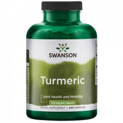 SWANSON TURMERIC - Kurkumina 240kaps/720mg - suplement diety