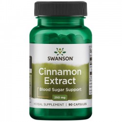 SWANSON Cynamon ekstrakt 90 kaps / 250 mg - suplement diety