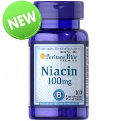 PURITAN'S PRIDE Niacyna 100 mg / 100 tab - suplement diety