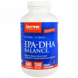 JARROW EPA-DHA Balance 240 kaps. - suplement diety