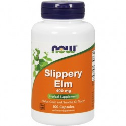 NOW FOODS Slippery Elm 400mg 100 kaps. - suplement diety