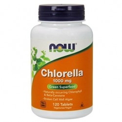 NOW FOODS Chlorella 1000mg 120tabl - suplement diety