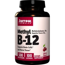 JARROW Methyl B-12 smak wiśniowy 500mcg - 100 past. do...