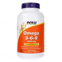 NOW FOODS Omega 3-6-9 100 mg - 250 kaps - suplement diety