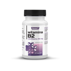 PHARMOVIT Witamina B2 Ryboflawina 50mg - suplement diety