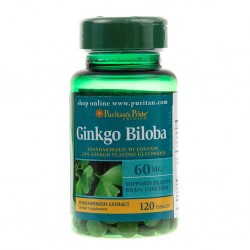 PURITAN'S PRIDE Ginkgo Biloba 60 mg - 120 tabletek -...