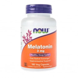 NOW FOODS Melatonina 3 mg - 180 kapsułek - suplement diety